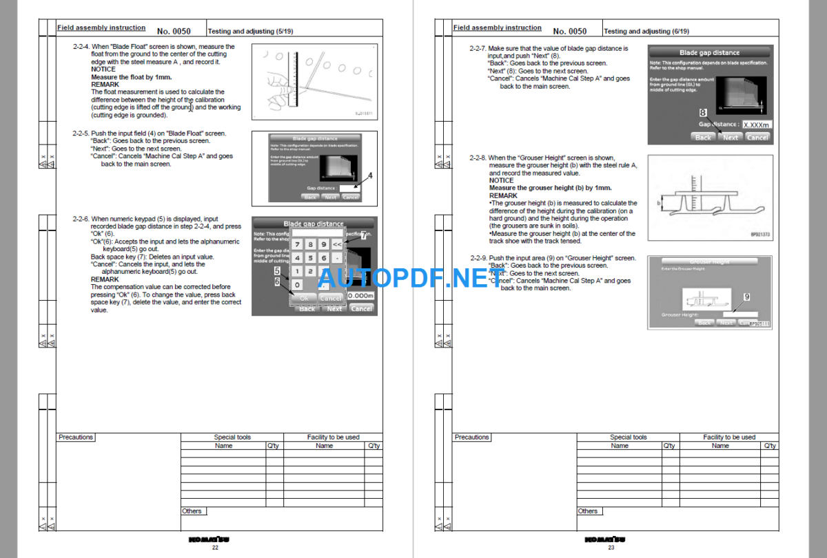 D85EXI-18E0 D85PXI-18E0 Field Assembly Instruction (25001 and up)