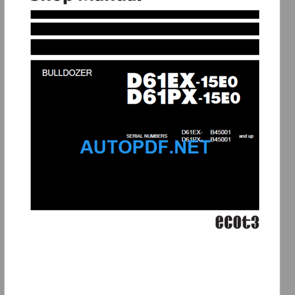 D61EX-23 D61PX-23 Shop Manual