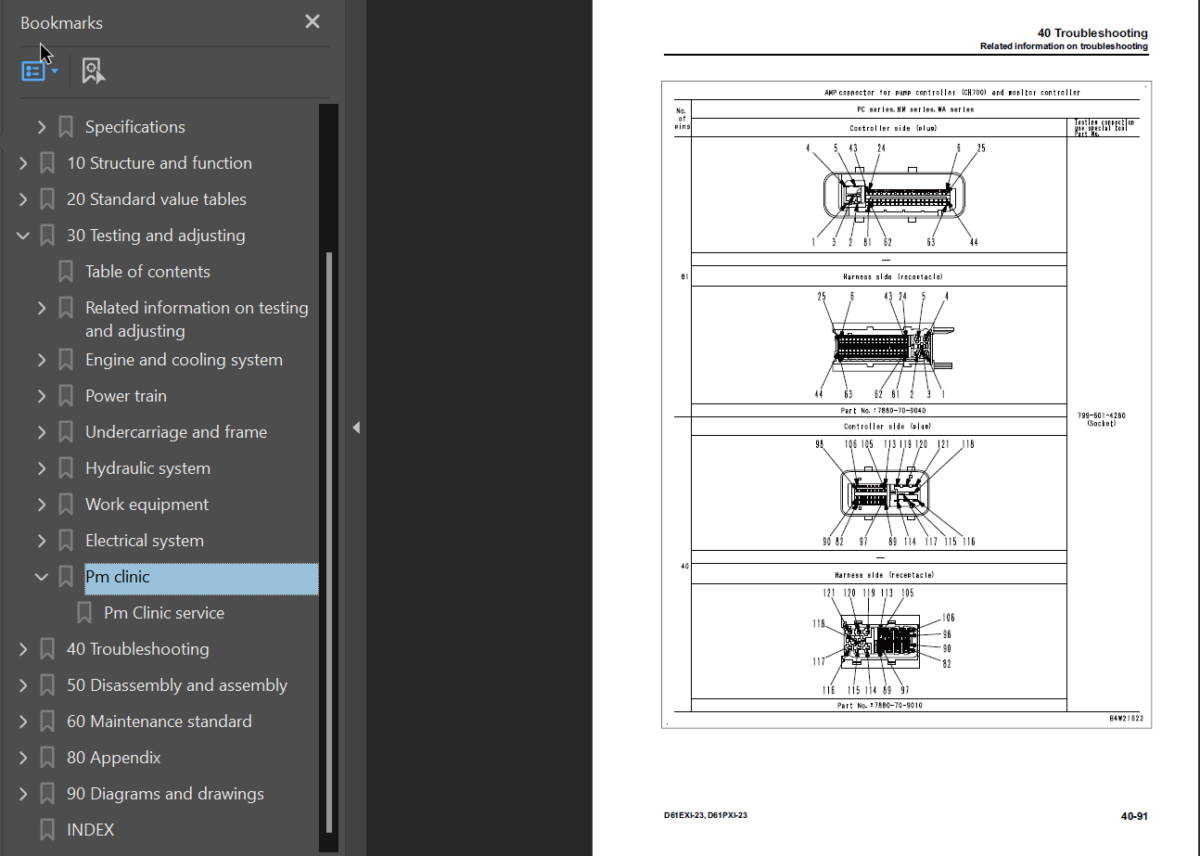 Komatsu D61EXi-23 D61PXi-23 Shop Manual