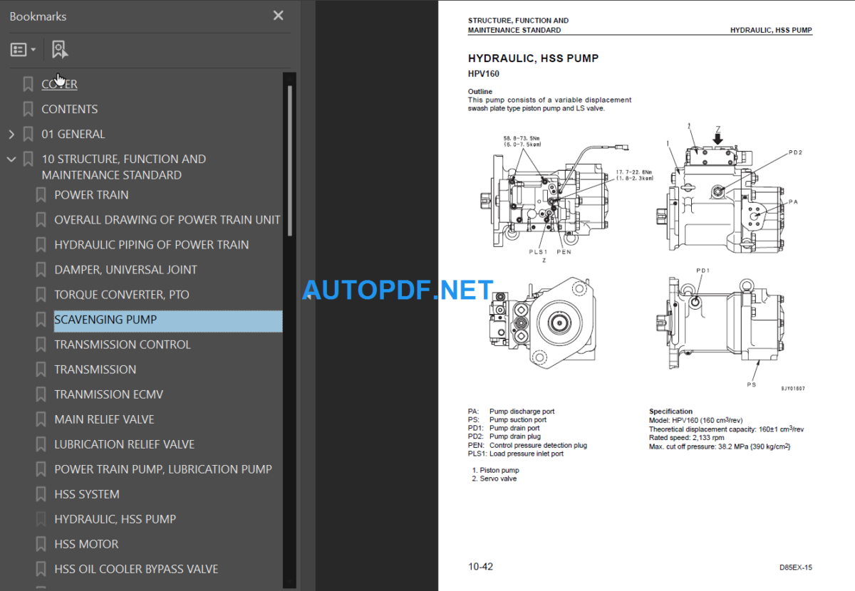 D85EX PX-15 Shop Manual