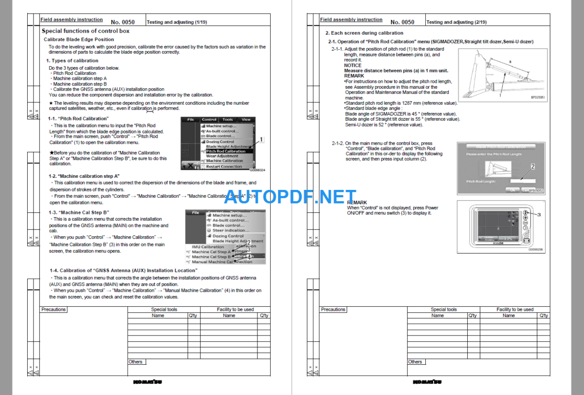 D85EXI-18E0 D85PXI-18E0 Field Assembly Instruction (25001 and up)