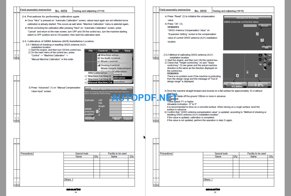 D85EXI-18 D85PXI-18 Field Assembly Instruction (25001 and up)