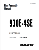 Komatsu 930E-4SE Field Assembly Manual