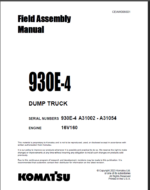 Komatsu 930E-4 (A31002 - A31054) Shop Manual