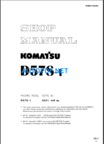 D57S-1 Shop Manual