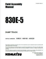 Komatsu 830E-5 Field Assembly Manual