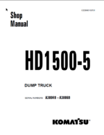 Komatsu HD1500-5 (A30049 - A30069) Shop Manual