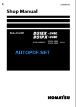 D51EX-24E0 D51PX-24E0 Shop Manual