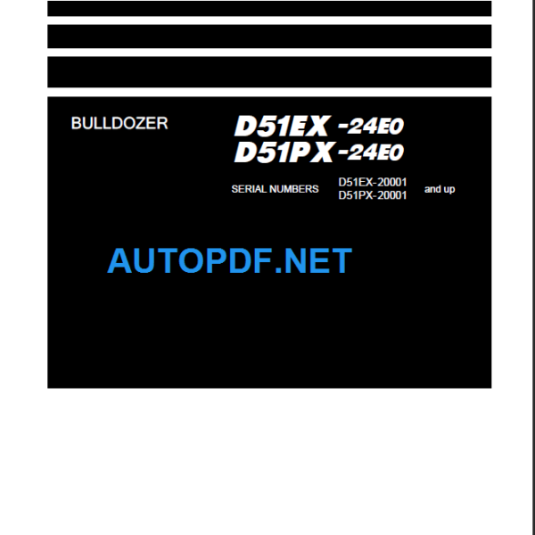D51EX-24E0 D51PX-24E0 Shop Manual