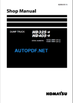 HD325-8 HD405-8 Shop Manual