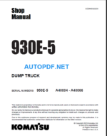930E-5 (SN A40004-A40066) Shop Manual