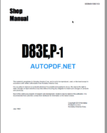 D83EP-1 Shop Manual