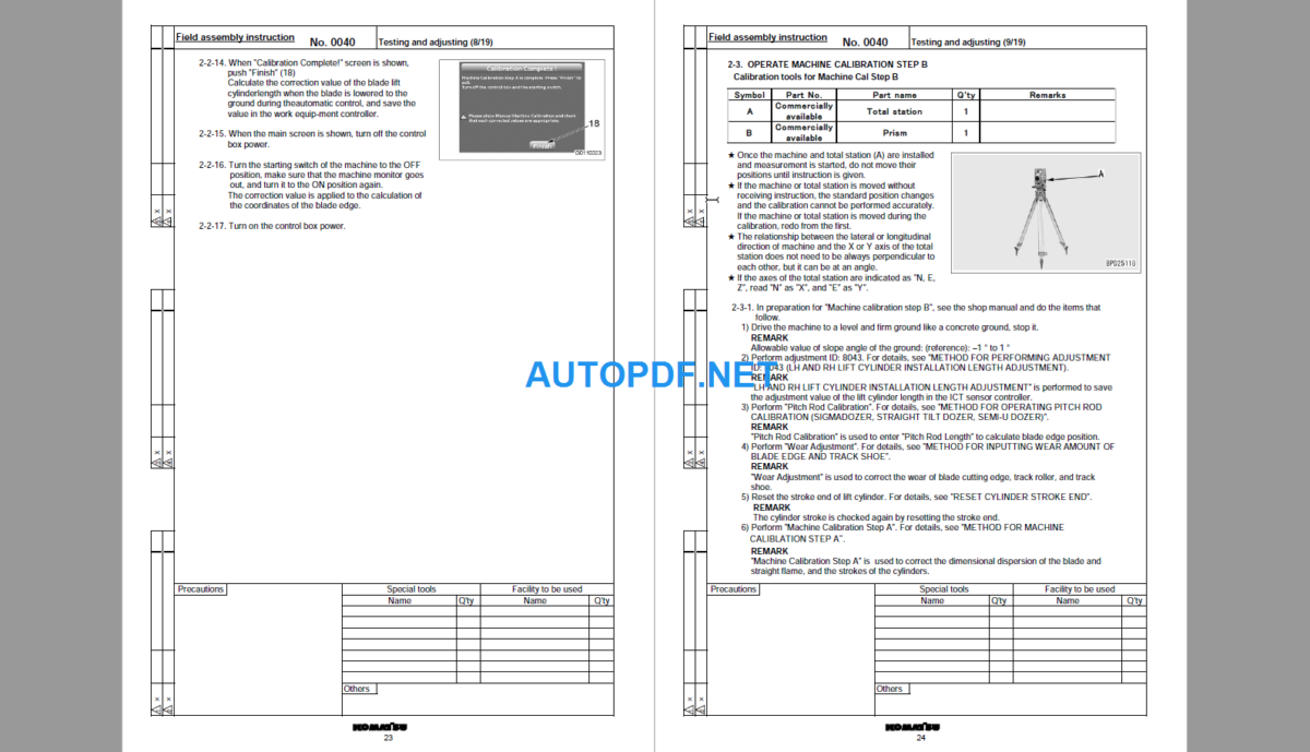 D65EXI-18E0 D65PXI-18E0 Field Assembly Instruction