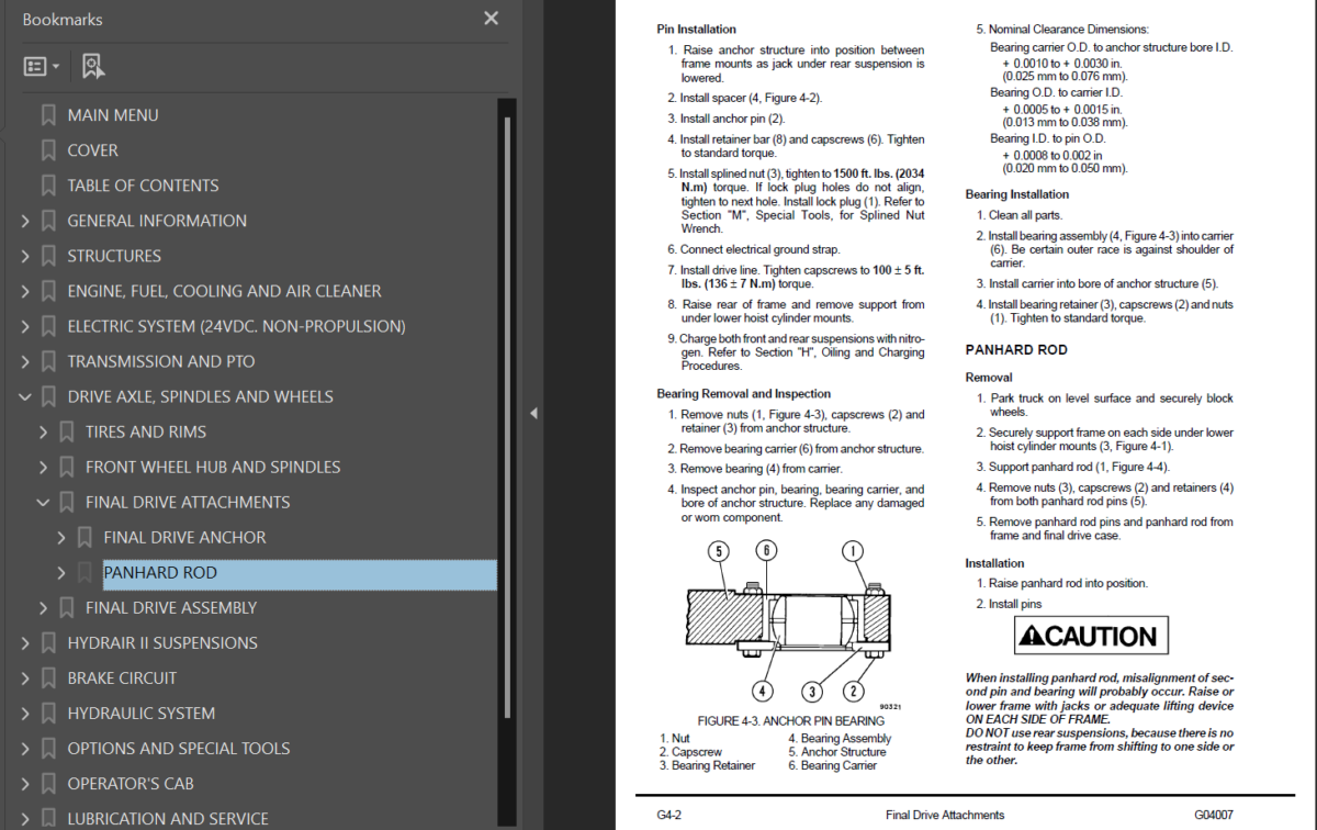 210M (BFA40BX thru CZ 24361 thru 24511) Shop Manual