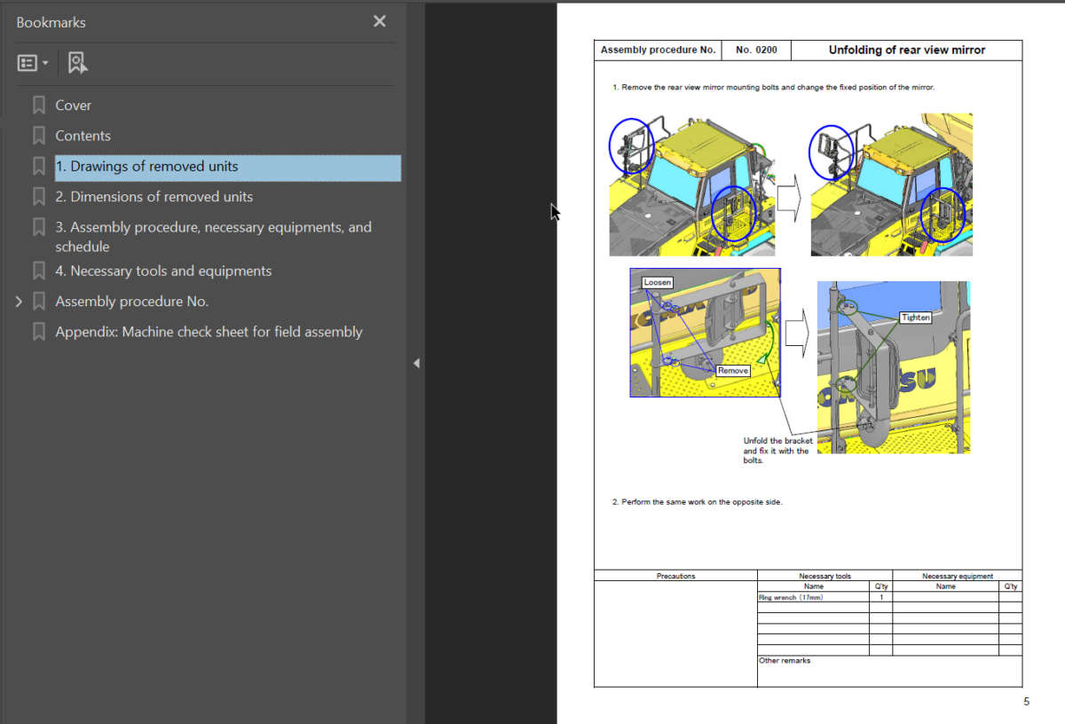 HM400-3 Field Assembly Instruction