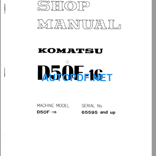 D50F-16 Shop Manual