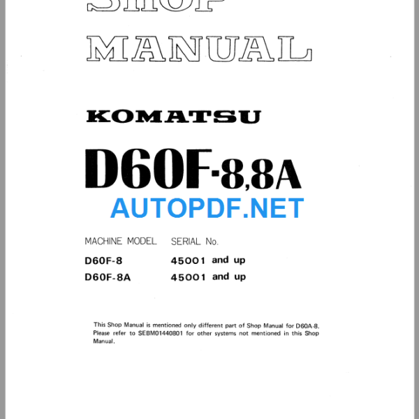 D60F-88A Shop Manual