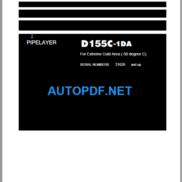 D155C-1DA Field Assembly Instruction