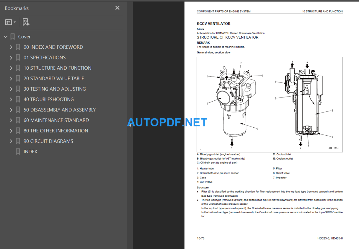 HD325-8 HD405-8 Shop Manual