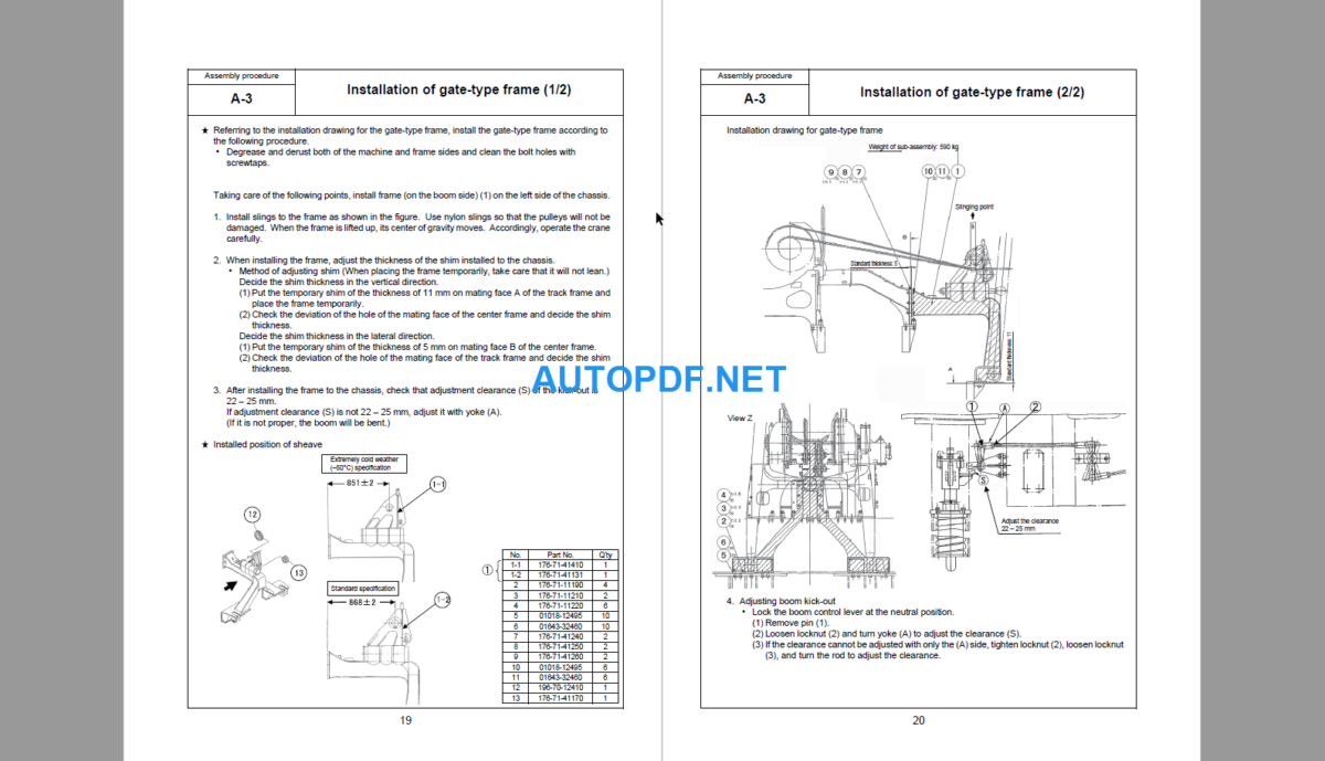 D155C-1DA Field Assembly Instruction