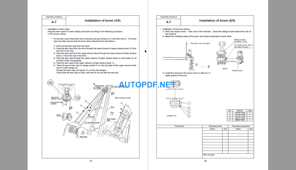 D155C-1DA Field Assembly Instruction