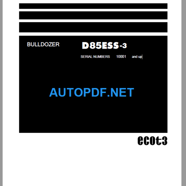 D85ESS-3 Shop Manual