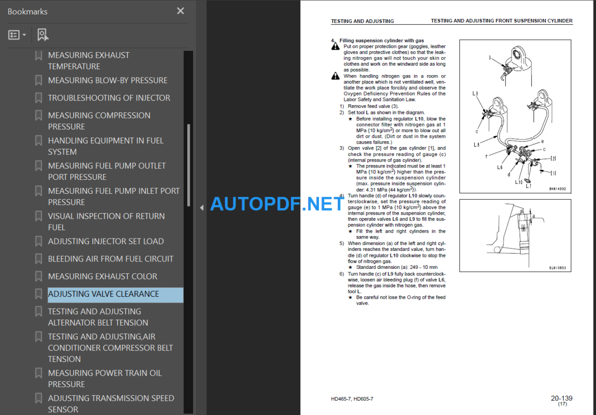 Komatsu HD465-7 HD605-7 Shop Manual