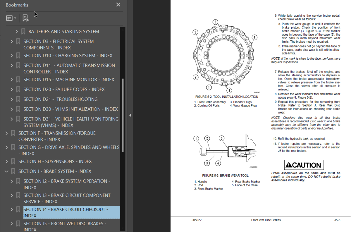 Komatsu HD1500-7 (A30001 & UP) Shop Manual