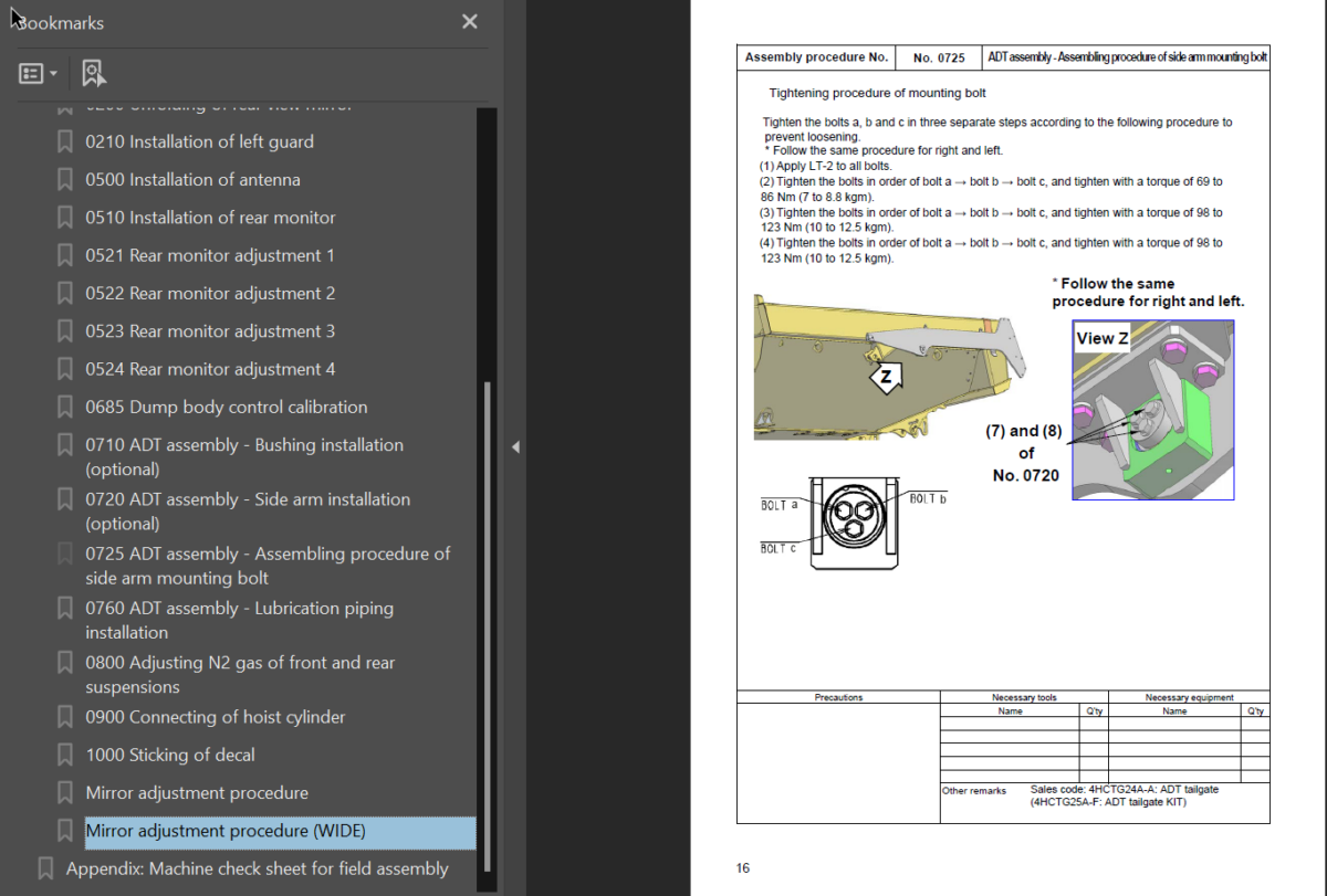 HM400-3 Field Assembly Instruction