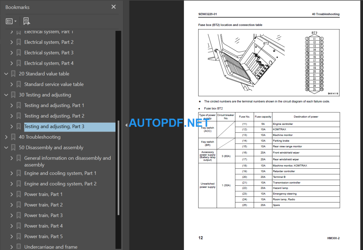 HM300-2 Shop Manual