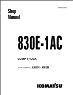 Komatsu 830E-1AC (A30174 - A30209) Shop Manual
