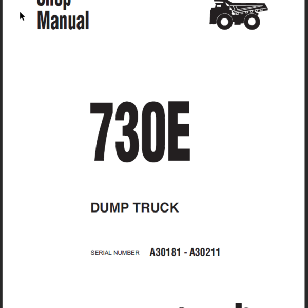 Komatsu 730E (A30181 - A30211) Shop Manual