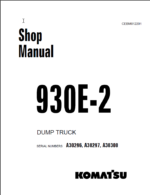 Komatsu 930E-2 (A30296 A30297 A30300) Shop Manual