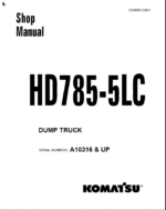 Komatsu HD785-5LC Shop Manual