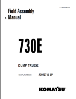 Komatsu 730E Field Assembly Manual