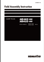 HD465-8E0 HD605-8E0 (35001 and up) (GEN00231-00) Shop Manual