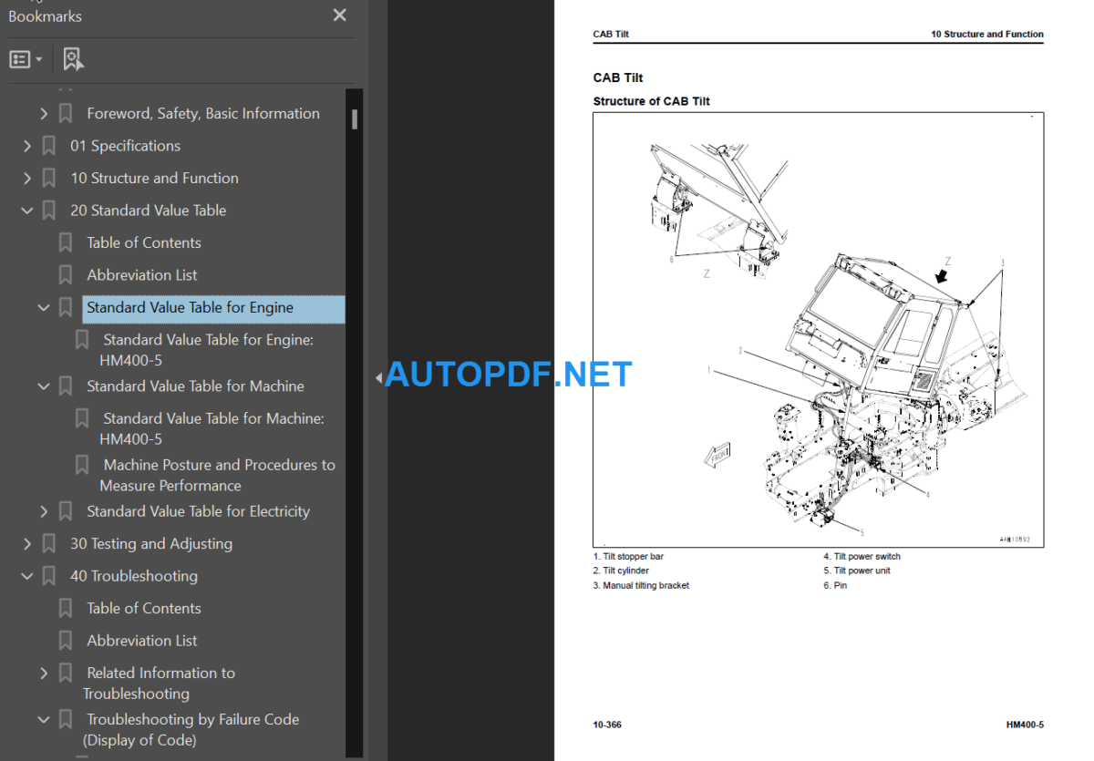 HM400-5 Shop Manual