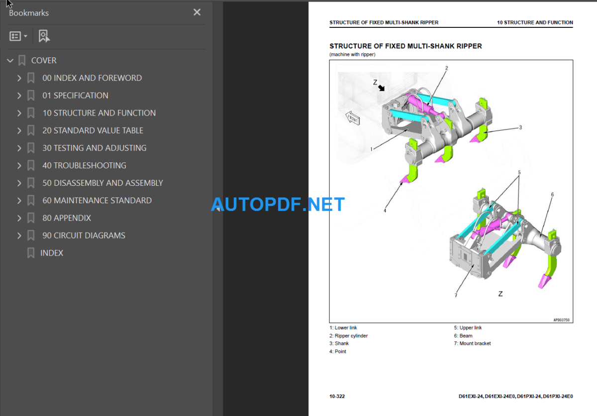 D61EXi-24 D61EXi-24E0 D61PXi-24 D61PXi-24E0 Shop Manual