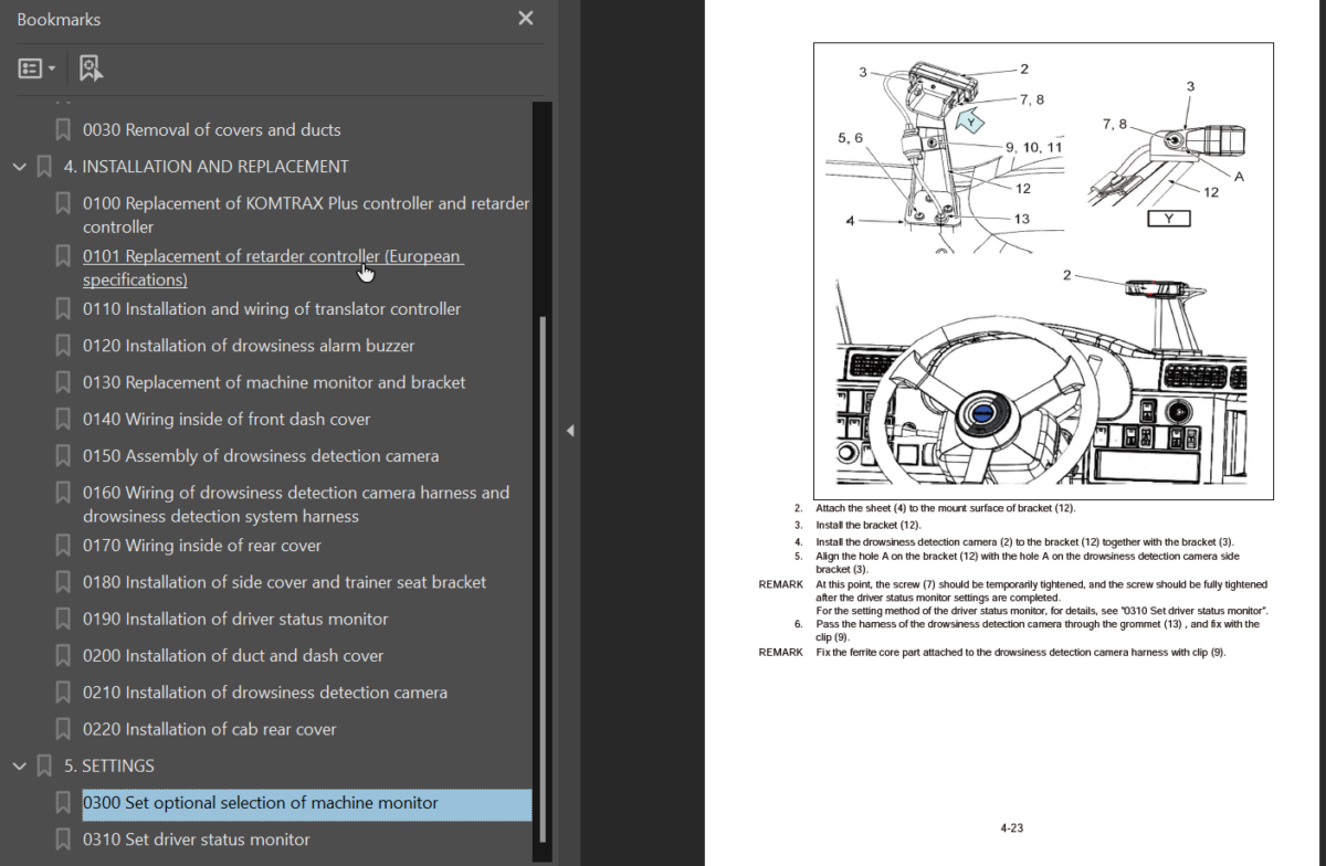 Komatsu HD785-7 Field Assembly Instruction (30001 and up)