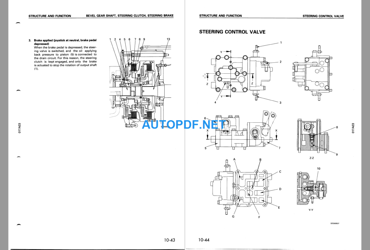 Komatsu Dozer D155A-3 Shop Manual