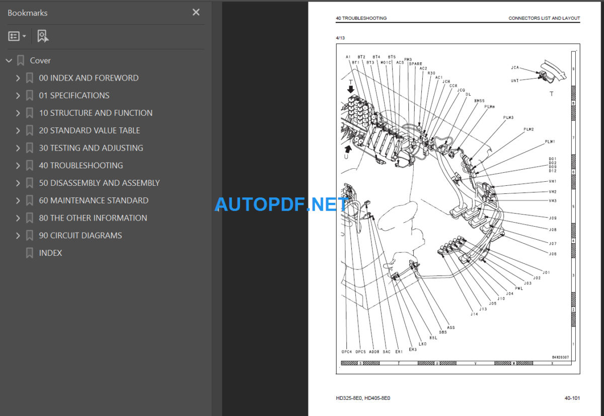 HD325-8E0 HD405-8E0 Shop Manual