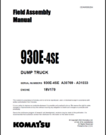 Komatsu 930E-4SE (A30769 - A31033) Shop Manual