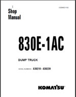 Komatsu 830E-1AC (A30210 - A30239) Shop Manual