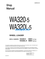 WA320-5 WA320L-5 serial 60001 and up Shop Manual