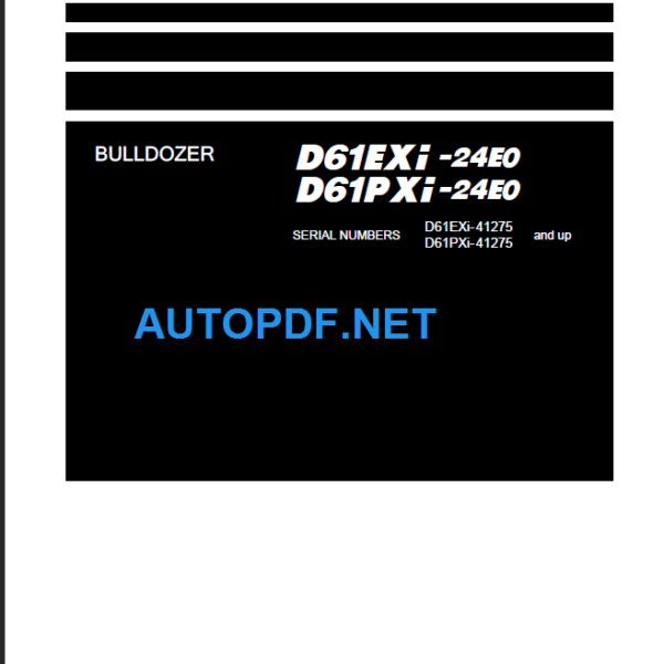 D61EXi-24E0 D61PXi-24E0 Shop Manual