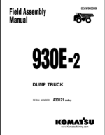 Komatsu 930E-2 Field Assembly Manual