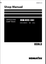 Komatsu HM400-3M0 (5001 and up) Shop Manual