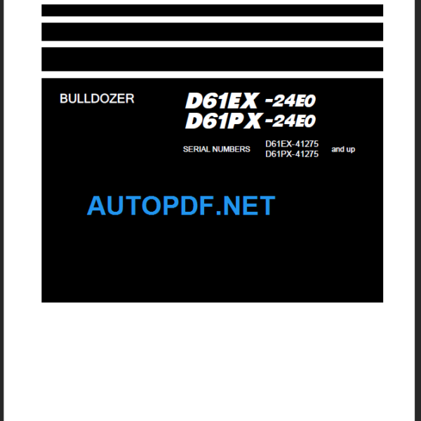 D61EX-24E0  D61PX-24E0 Shop Manual