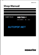 HD785-7 Shop Manual