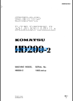 HD200-2 Shop Manual